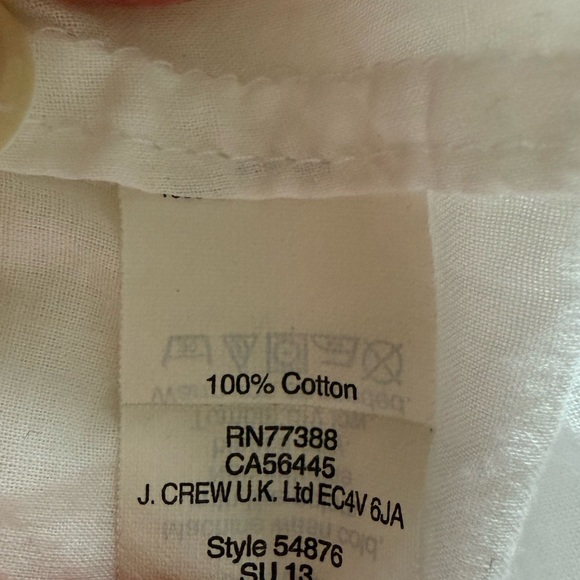 J. Crew White Button-Down Shirt - Picture 6 of 6